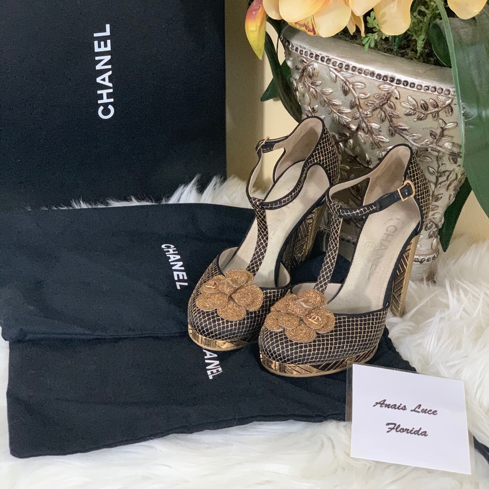 Authentic Chanel: Camilla Lattice High Heels
